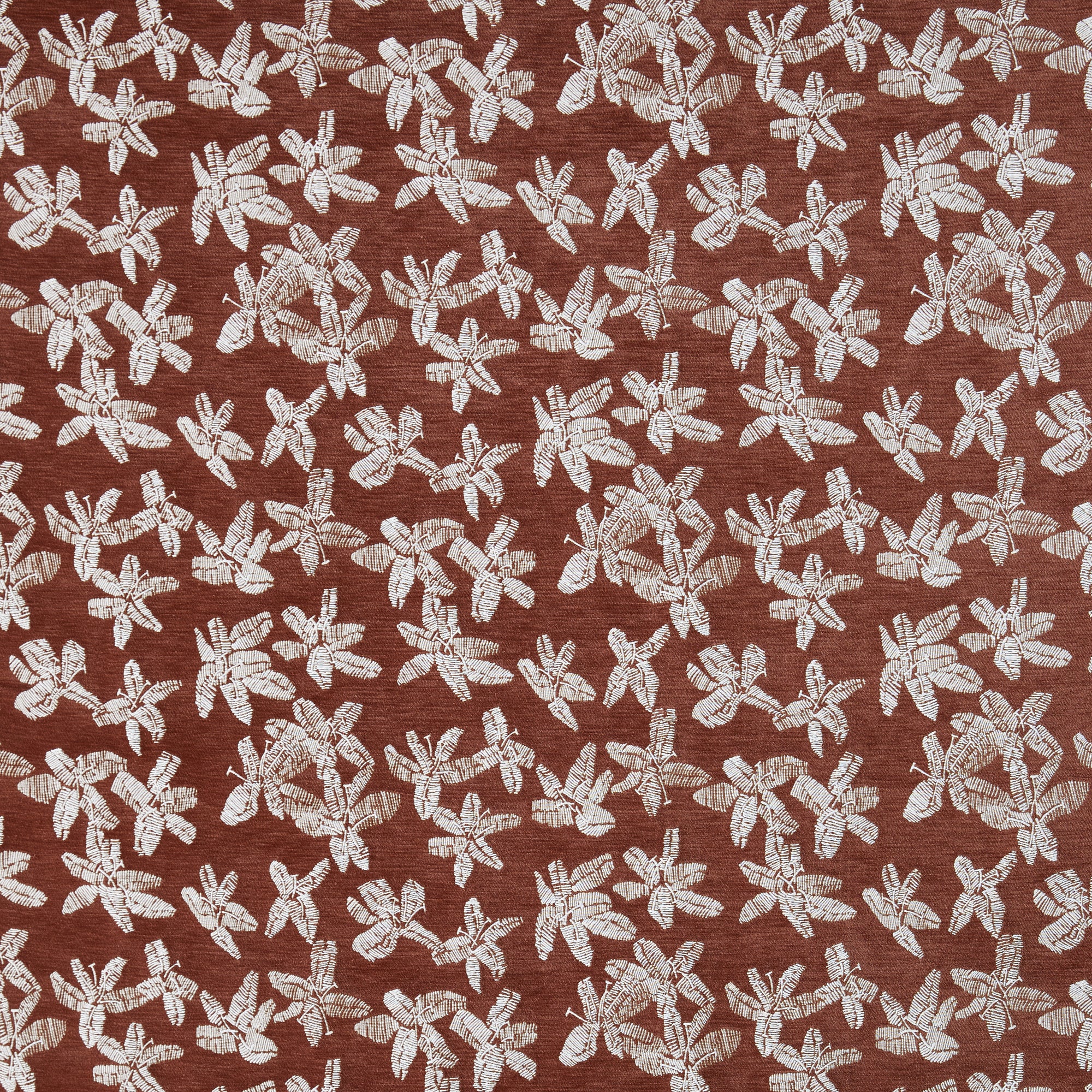 Hibiscus Teak - Fabric By The Yard