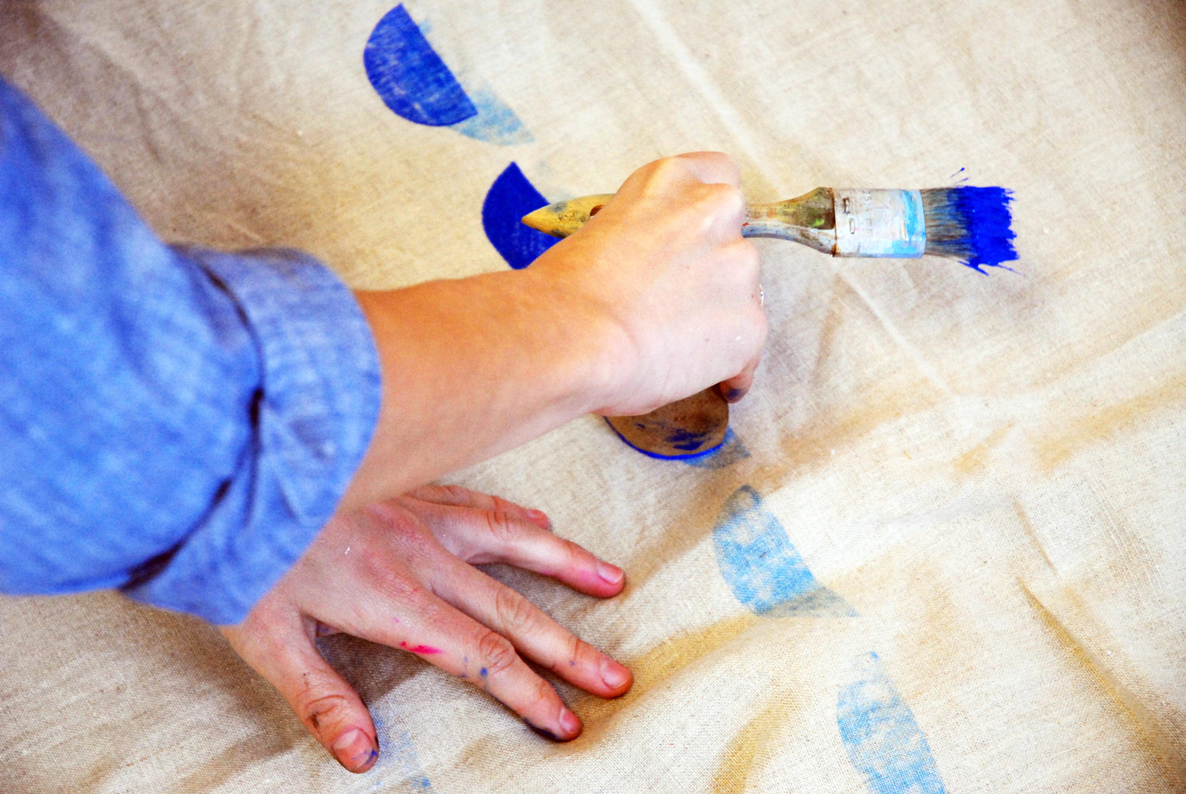 Block-printing workshop at Studio Four