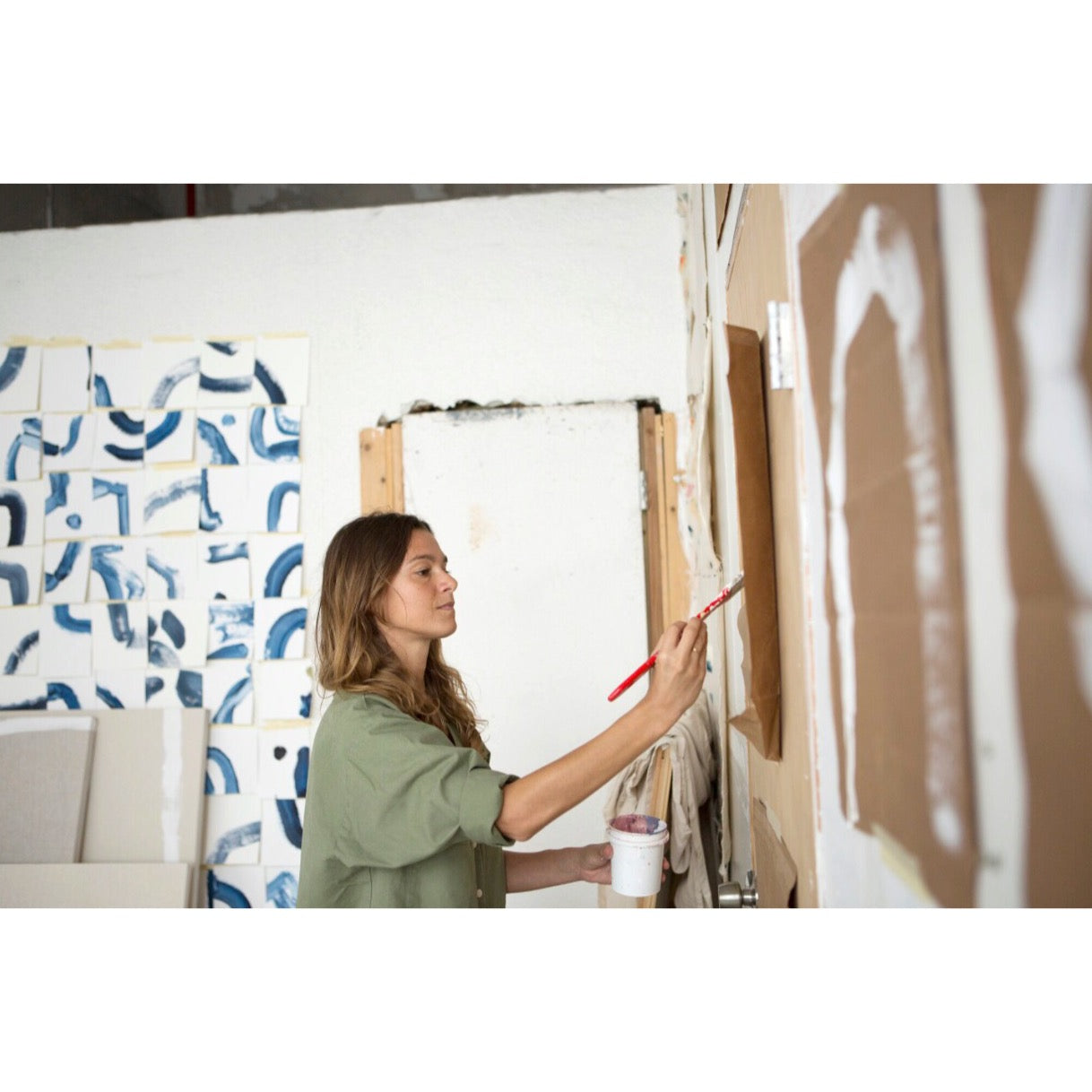 Painting and Making in the Bed Stuy Studio