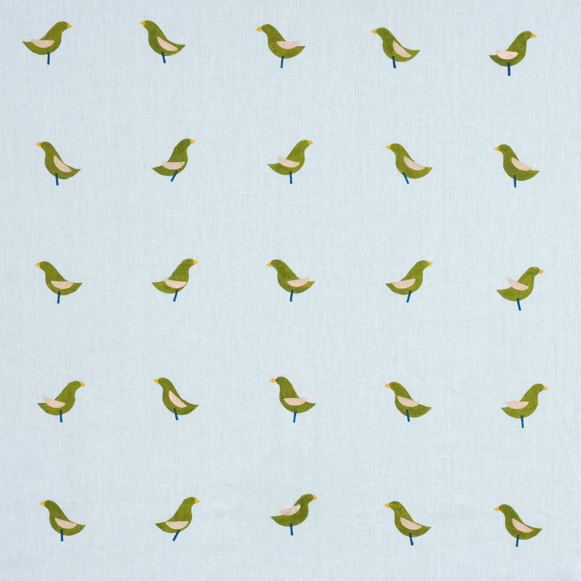 Birds - Green on Sky