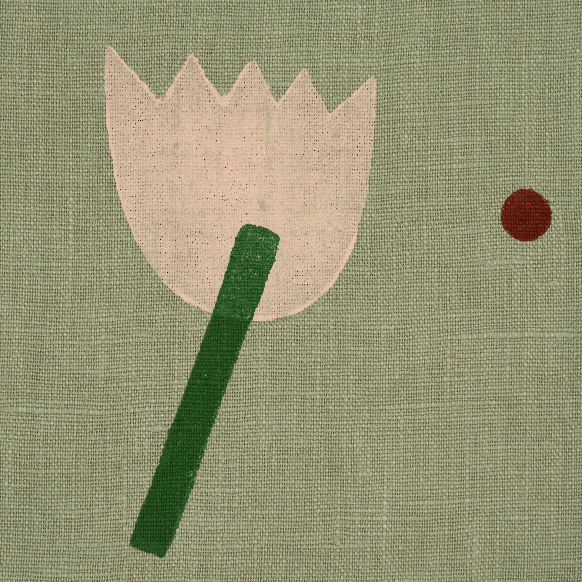 Tulip Play - Peach on Sage