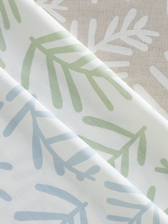 Tiah Cove Blue Leaf - Fabric By The Yard