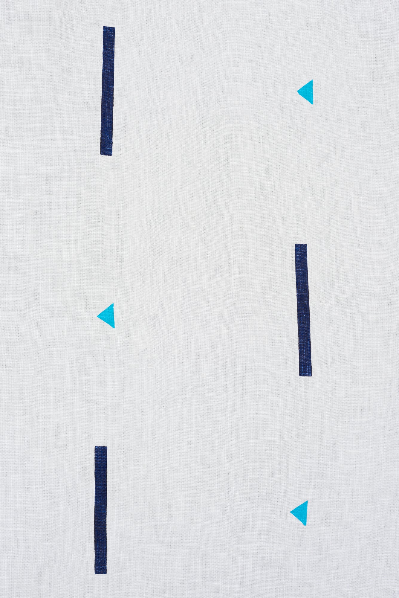 Tashmoo Turquoise & Navy - Fabric By The Yard