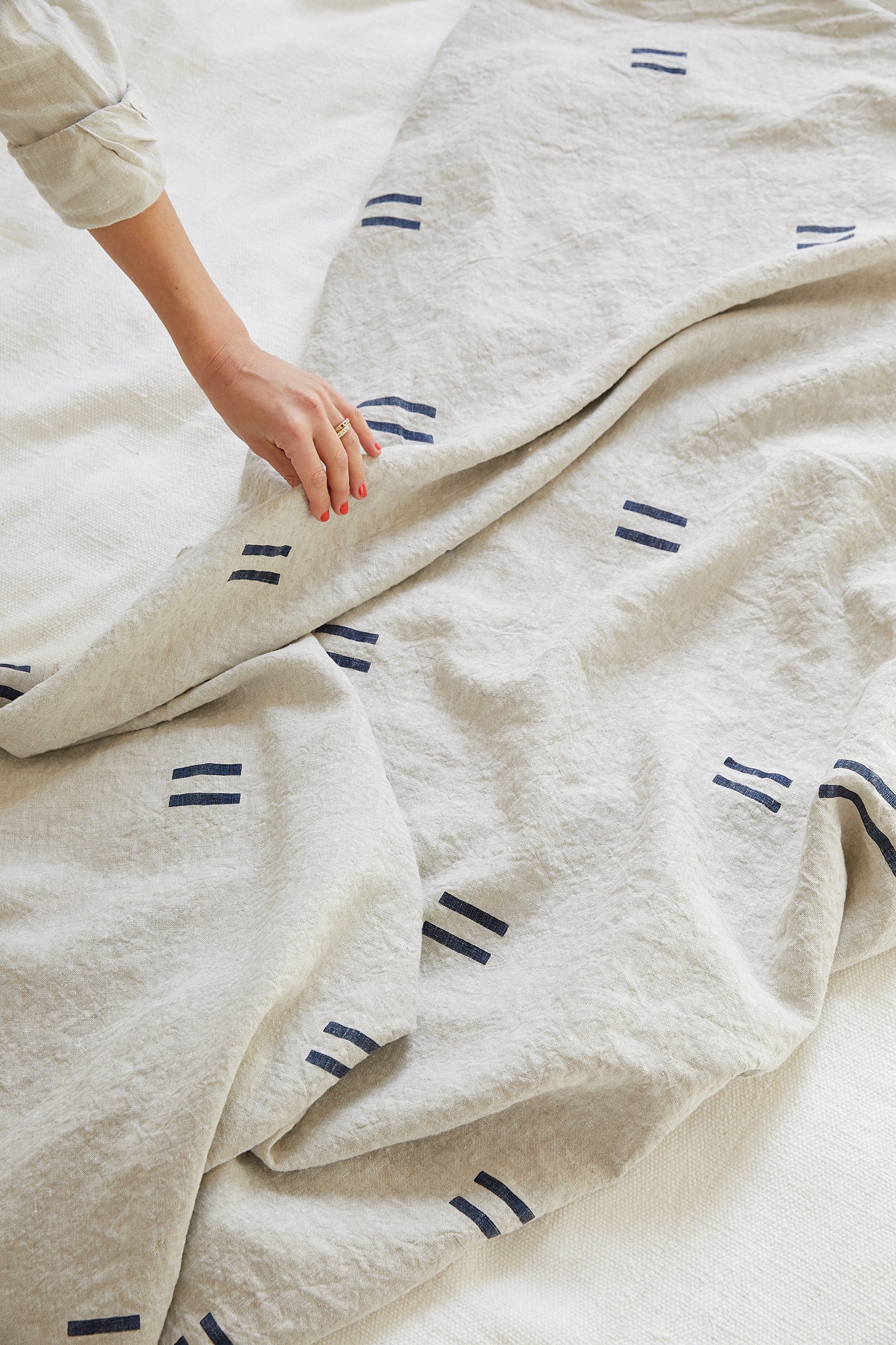 Oaxaca Navy Throw