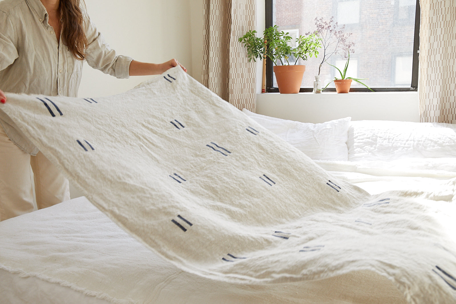 Oaxaca Navy Throw