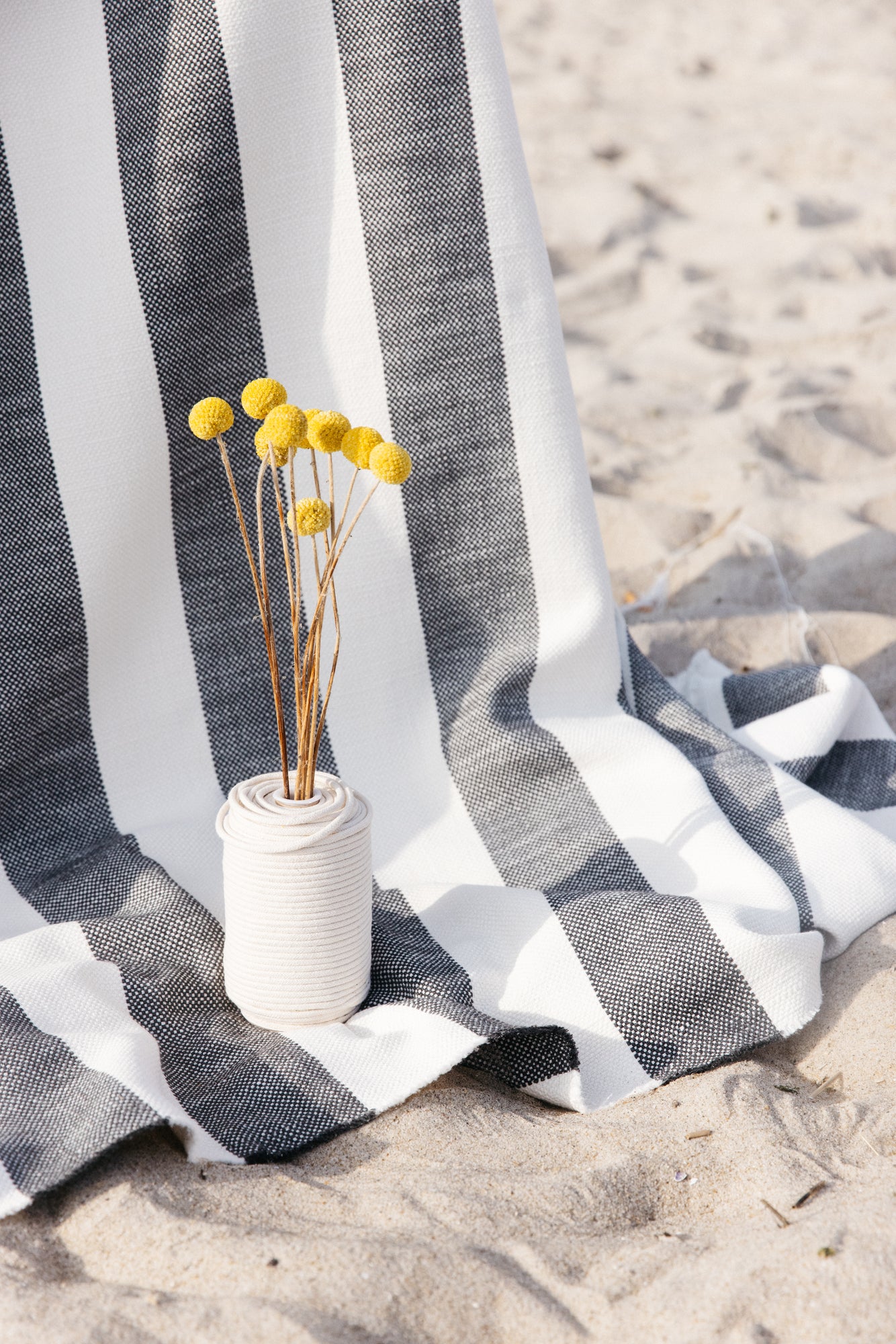 Cabana Charcoal - Fabric By The Yard