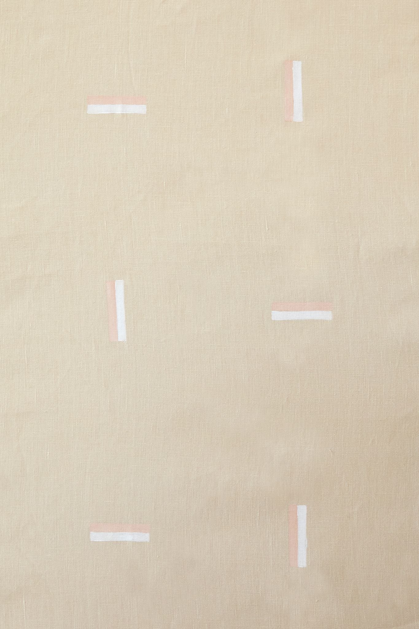 Icehouse Pink & White on Sand - Fabric By The Yard