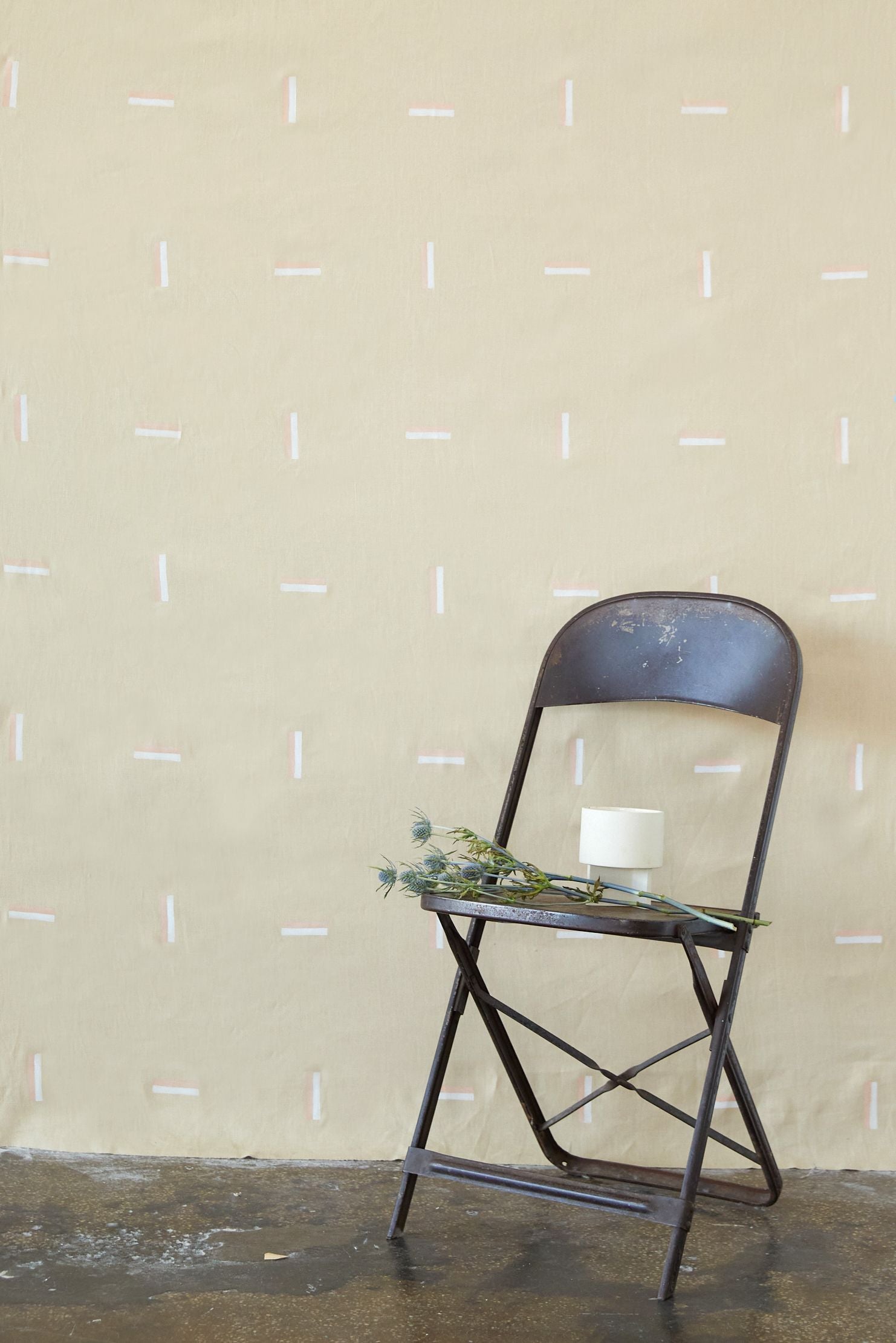 Icehouse Pink & White on Sand - Fabric By The Yard