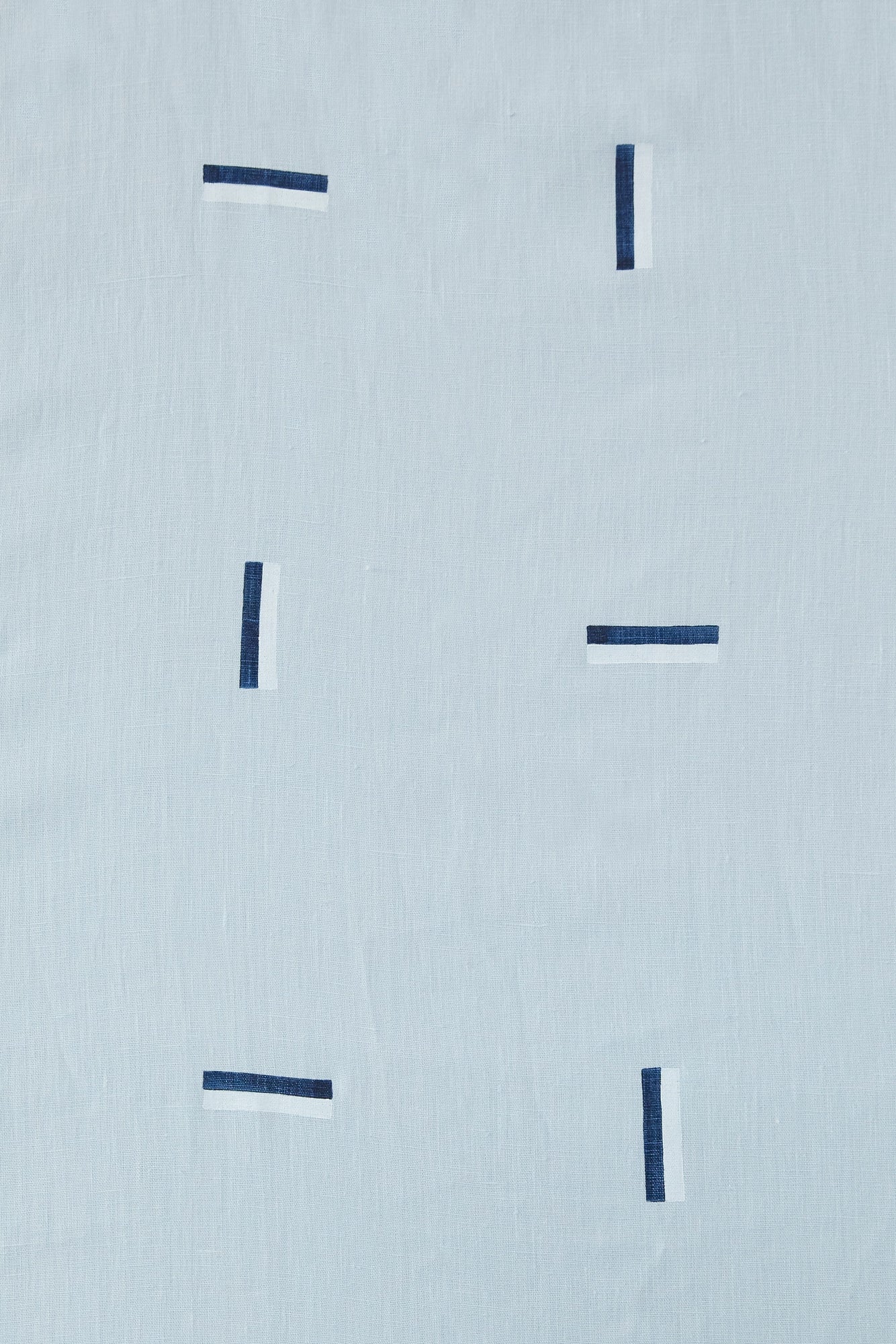 Icehouse Navy & White on Sky - Fabric By The Yard