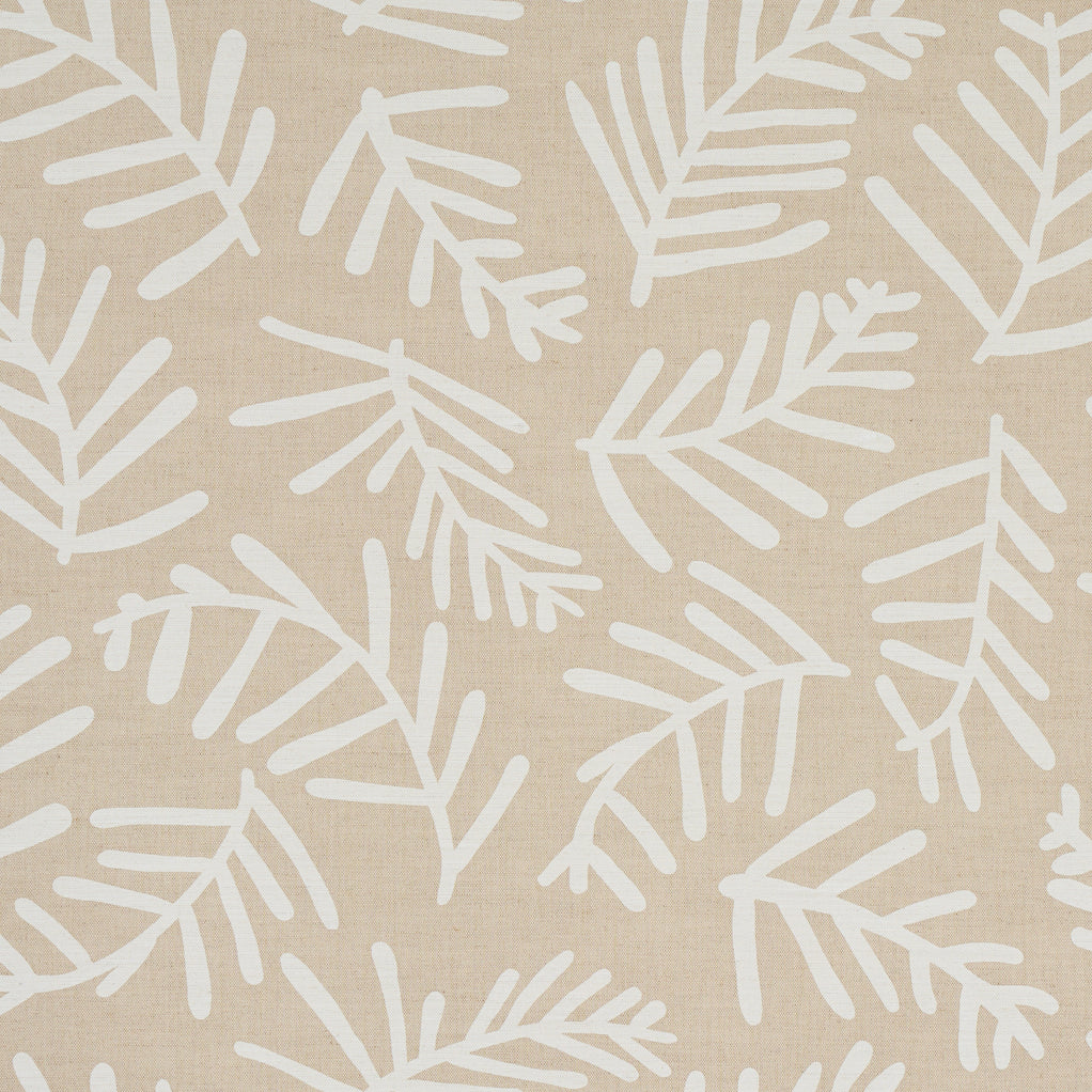 Tiah Cove Ivory on Natural - Fabric By The Yard