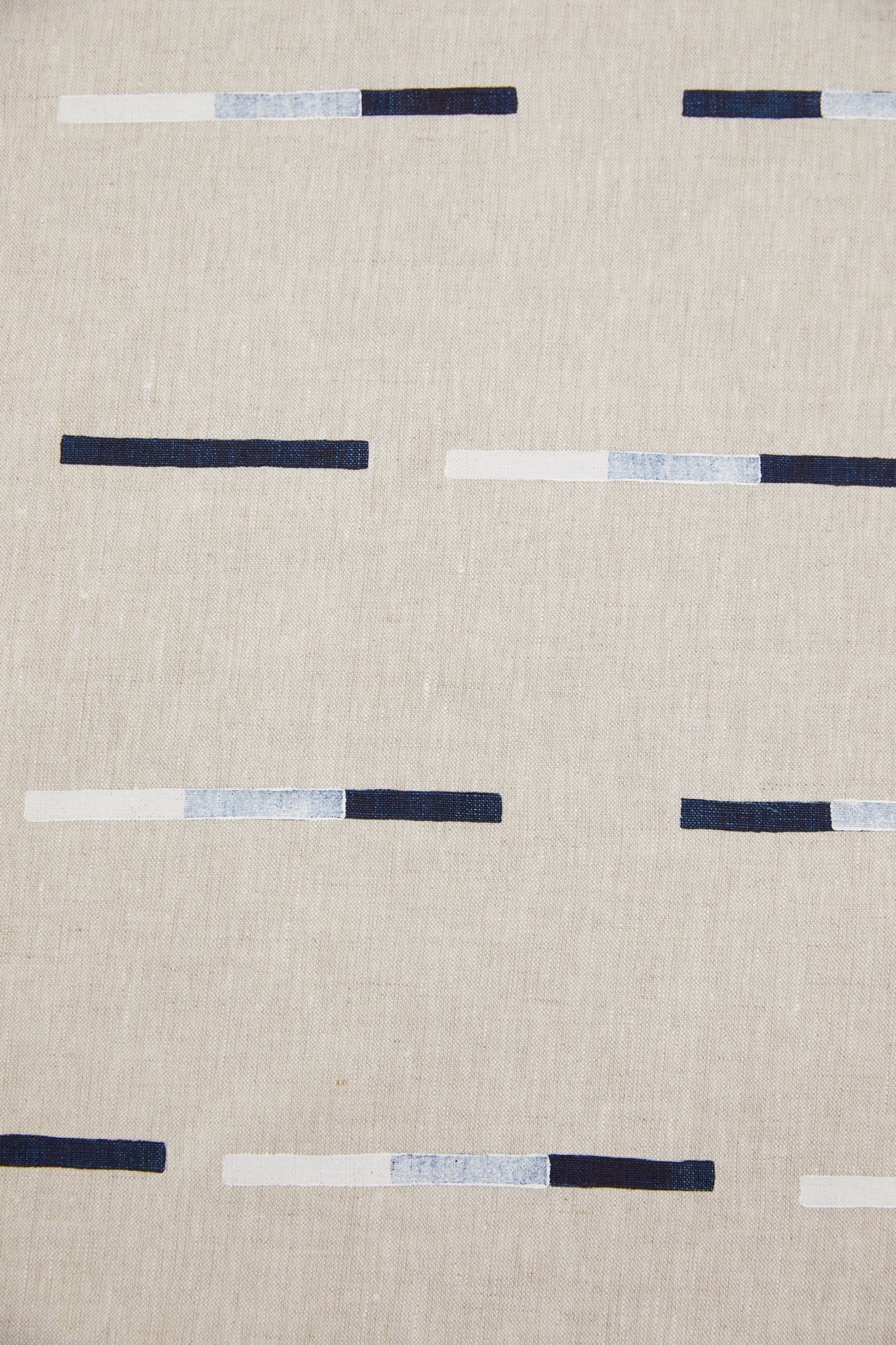 Overlapping Dashes Navy - Fabric By The Yard