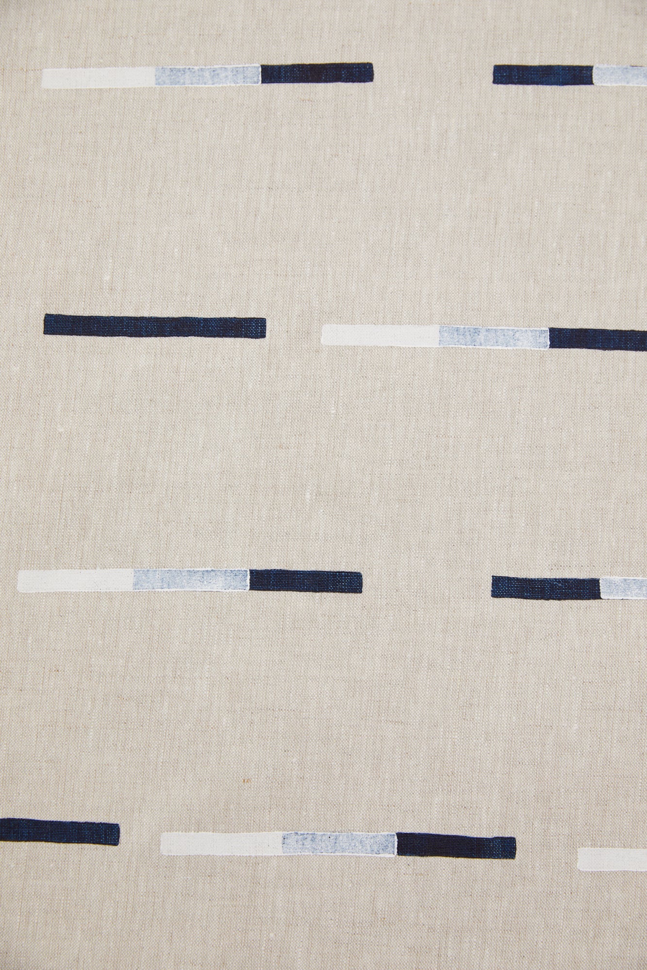 Overlapping Dashes Navy - Fabric By The Yard