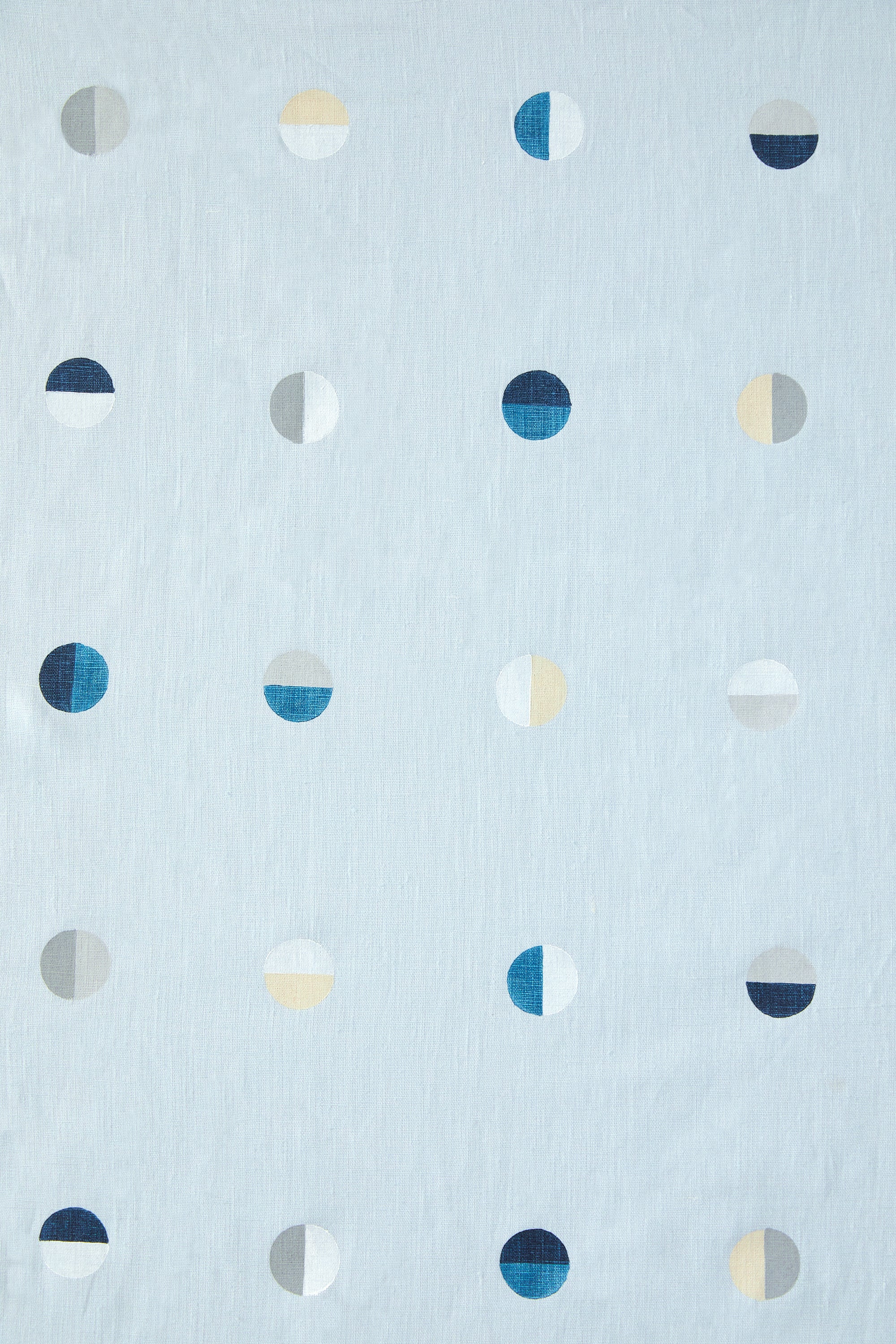 Multi Moons on Sky - Fabric By The Yard