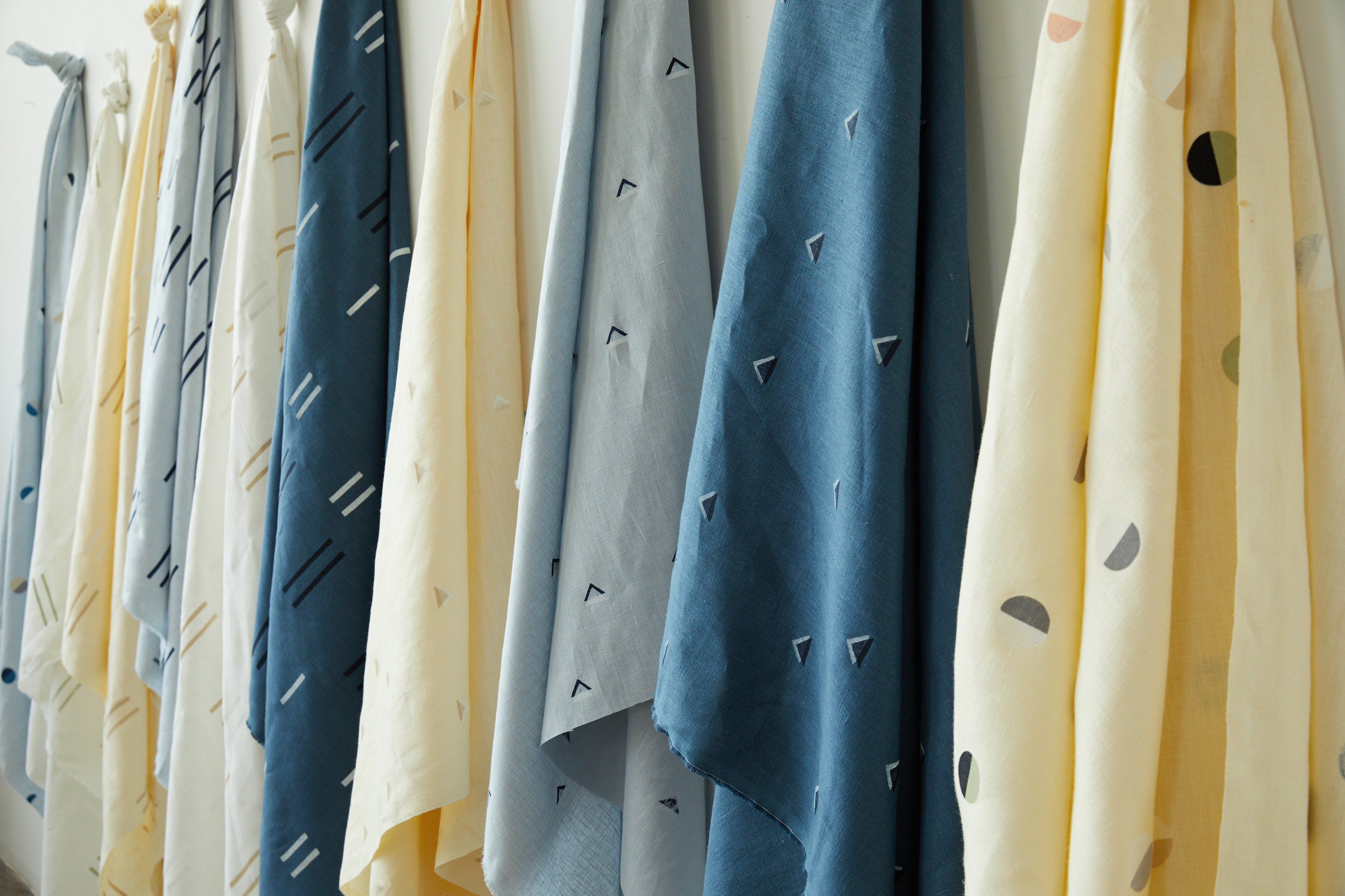 Multi Moons on Sky - Fabric By The Yard