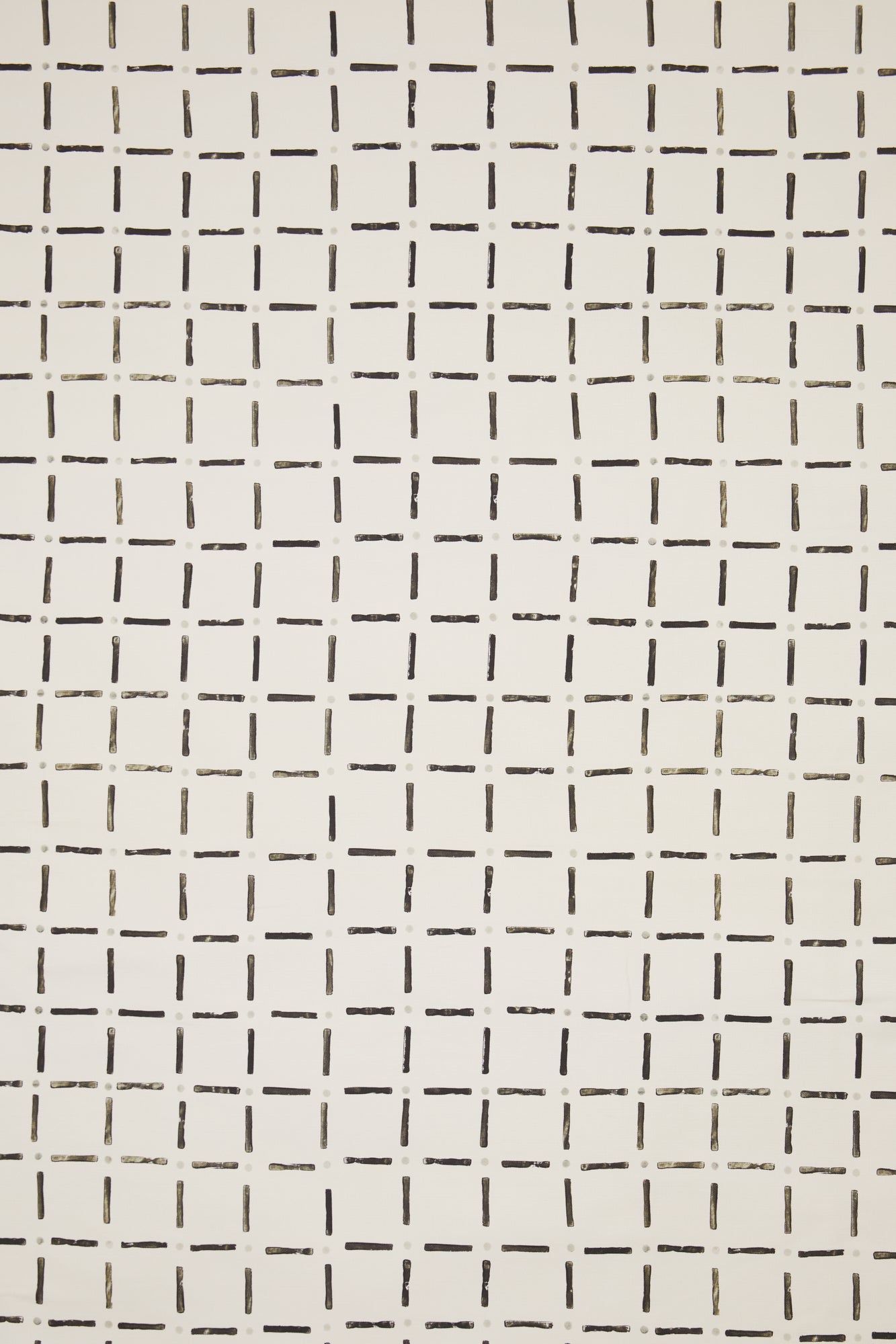 Drifting Grid Black - Fabric By The Yard