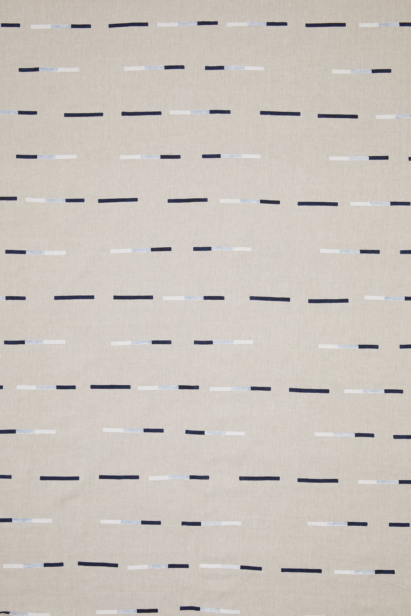 Overlapping Dashes Navy - Fabric By The Yard