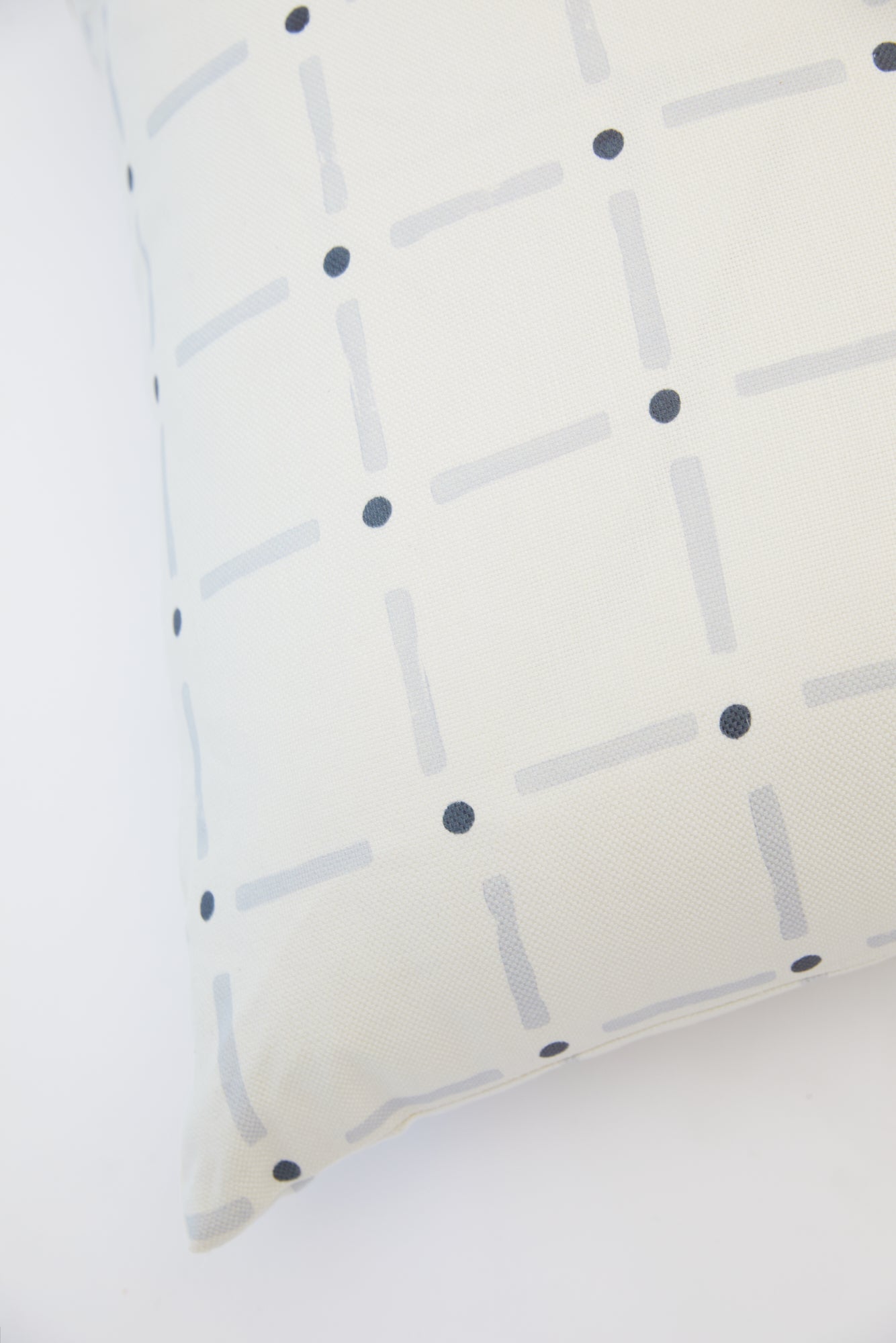 Drifting Grid Pillow Sky