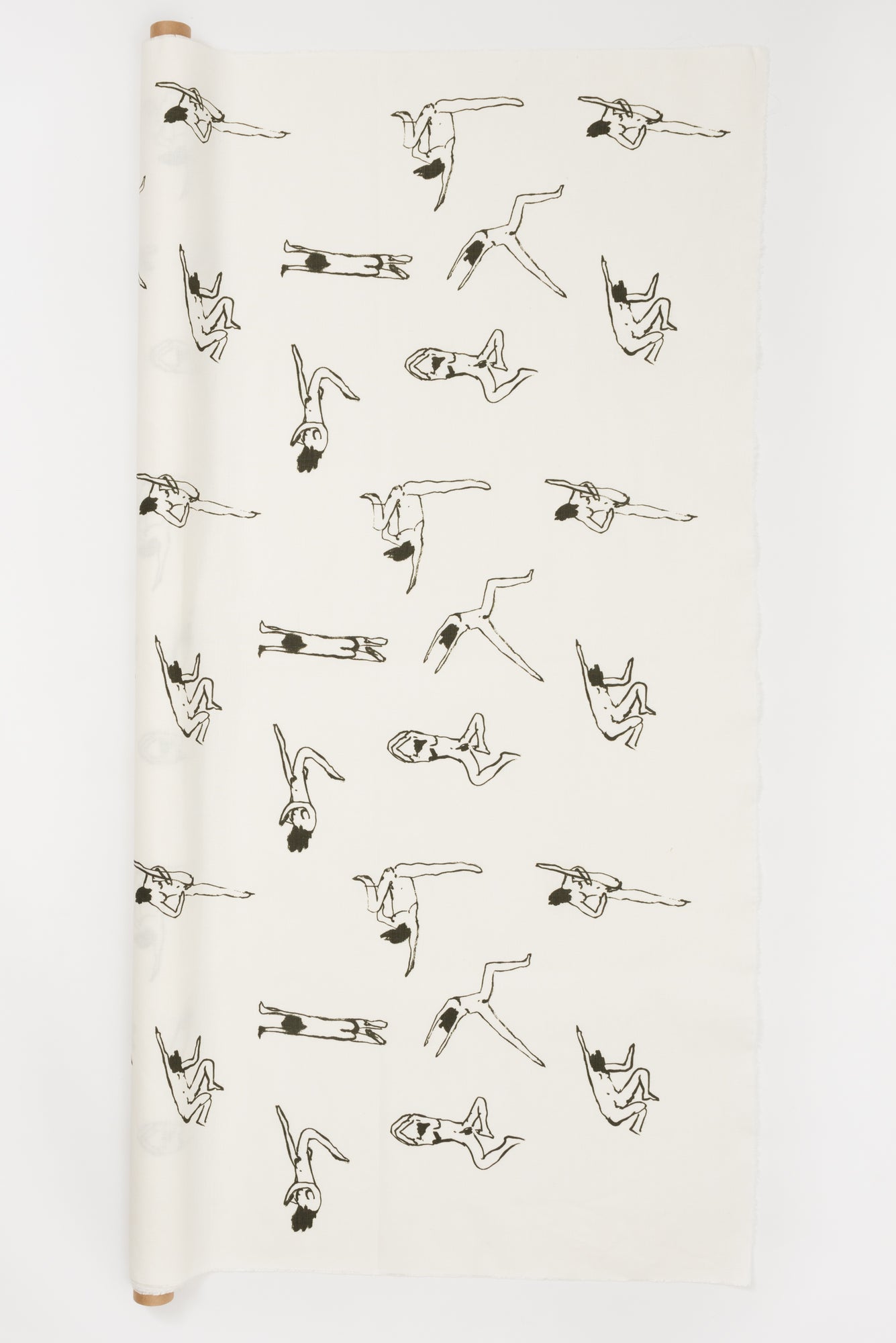 Naked Ladies Black - Fabric By The Yard